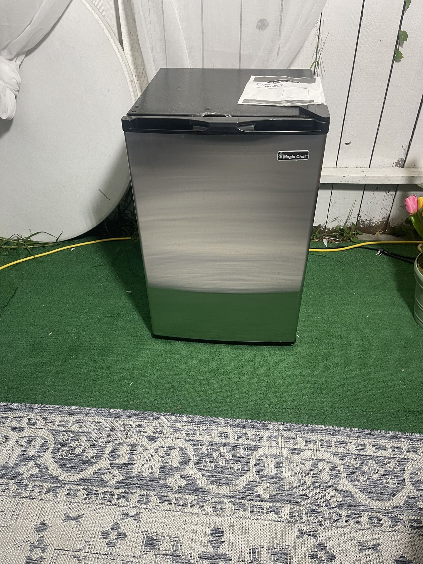 Magic Chef - 3.0 cu. ft.Freezer in Stainless Steel