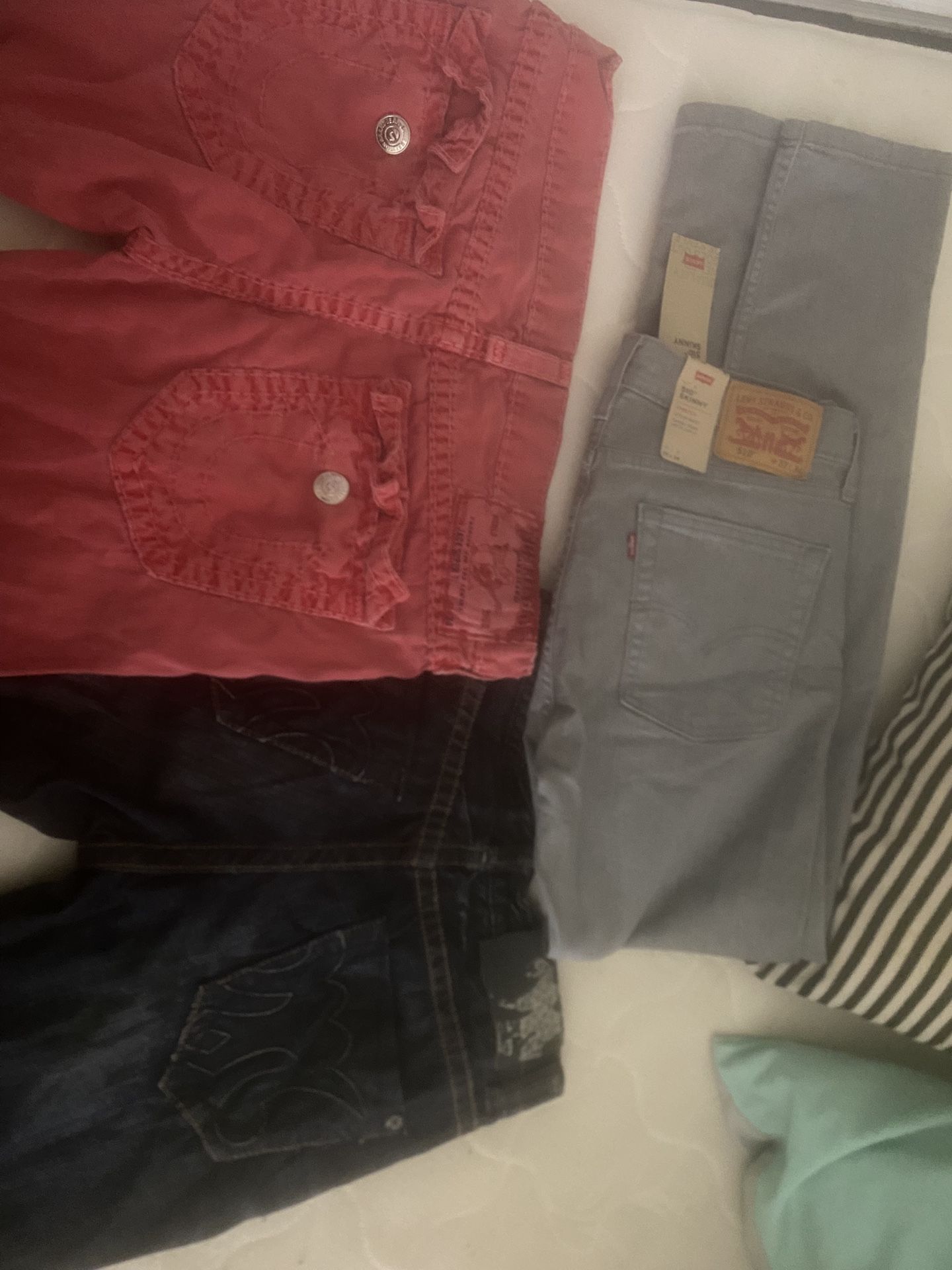 True Religion, Levi’s Mek Jeans