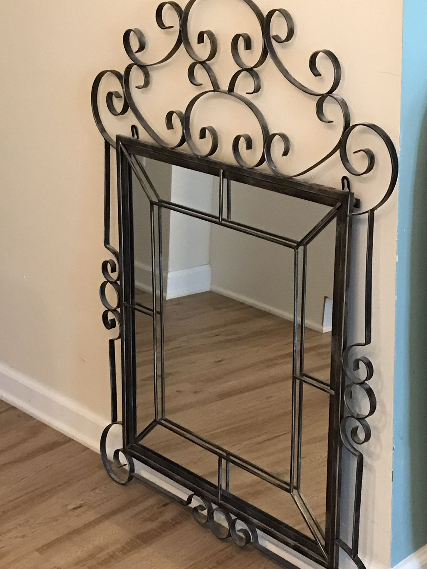 Wrought Iron Wall Mirror