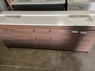 84 inch double sink bath vanity