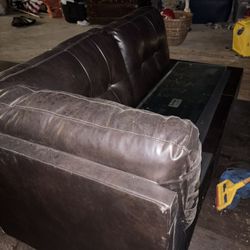 Brown Leather Sectional $800.00