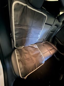 Set of 2 - Car Seat Protector for Child Car Seat，Non-Slip Backing No Imprints