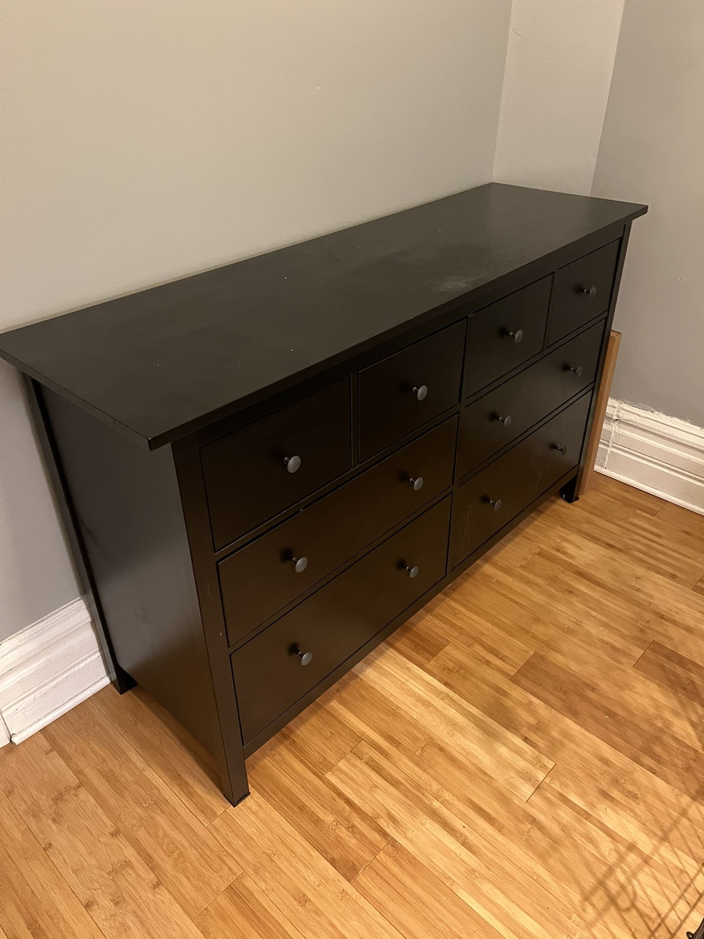 ikea hemnes 8 drawer chest dresser black brown Moonless Night Dress in Black main image 0
