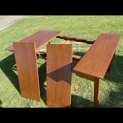 Amish Table That Converts From Coffee Table To Dining Table 