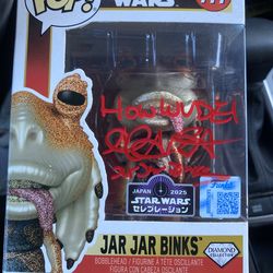 Star Wars Autographed Funko - Jar Jar Binks