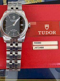 Tudor 55000 steel card box papers Rolex buy sale trade