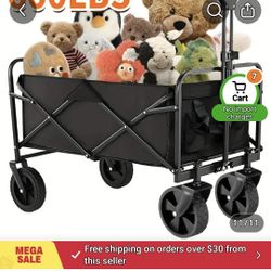 Brand NEW! Already assembled. It's  the perfect size for a toddler or to bring groceries home in. 