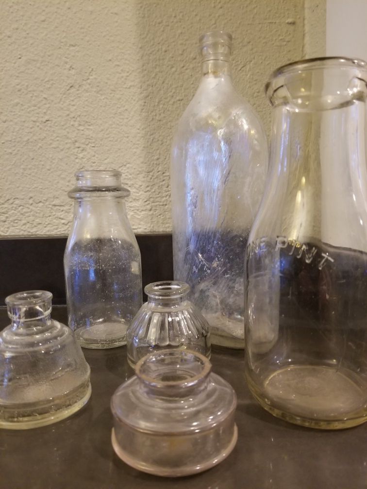 Antique bottle lot