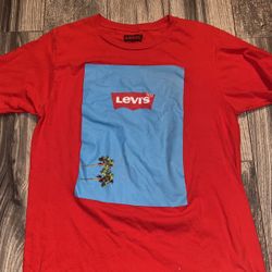 Red Levi’s shirt