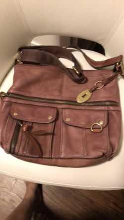Fossil crossbody distressed leather bag