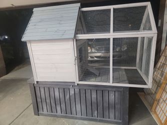 Huge chicken coop for 6 chickens  very nice and cosy