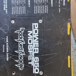Rockford Fosgate 650.4  And 15”