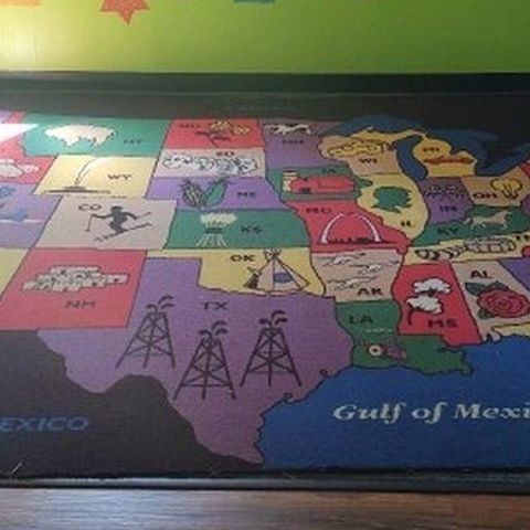 Us States  Bedroom Rugs 10 X 6