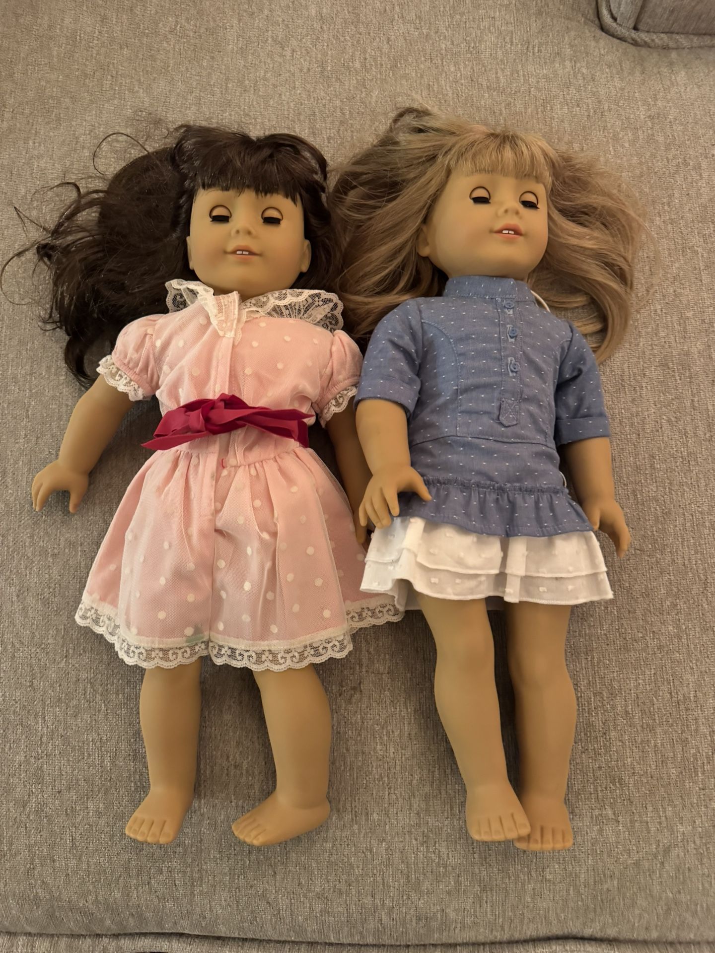 American Girl Dolls ( Samantha Beforever And Kirsten Larson) And Accessories