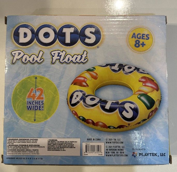 Playtek Giant DOTS Pool Float NIB