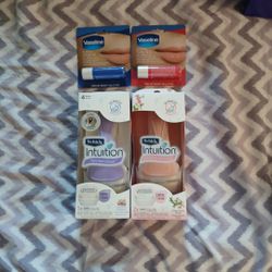 Schick Razors And Vaseline Balms