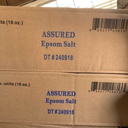 Assured Multi-purpose Natural Magnesium Sulfate Epsom Salt Box of 12- 16oz
