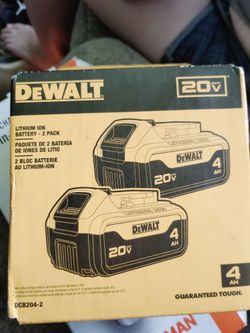 DeWalt 20V 2 pack Battery