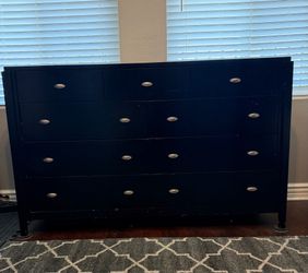 9 Drawer Black Dresser