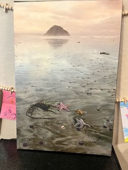 Morro Rock (Morro Bay) Signed Canvas Wall Art