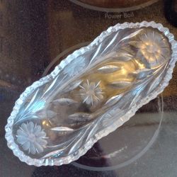 Vintage Cut Crystal Dish