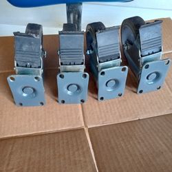 COLSON 5"  Caster Wheels W/Brake ( Set Of 4)