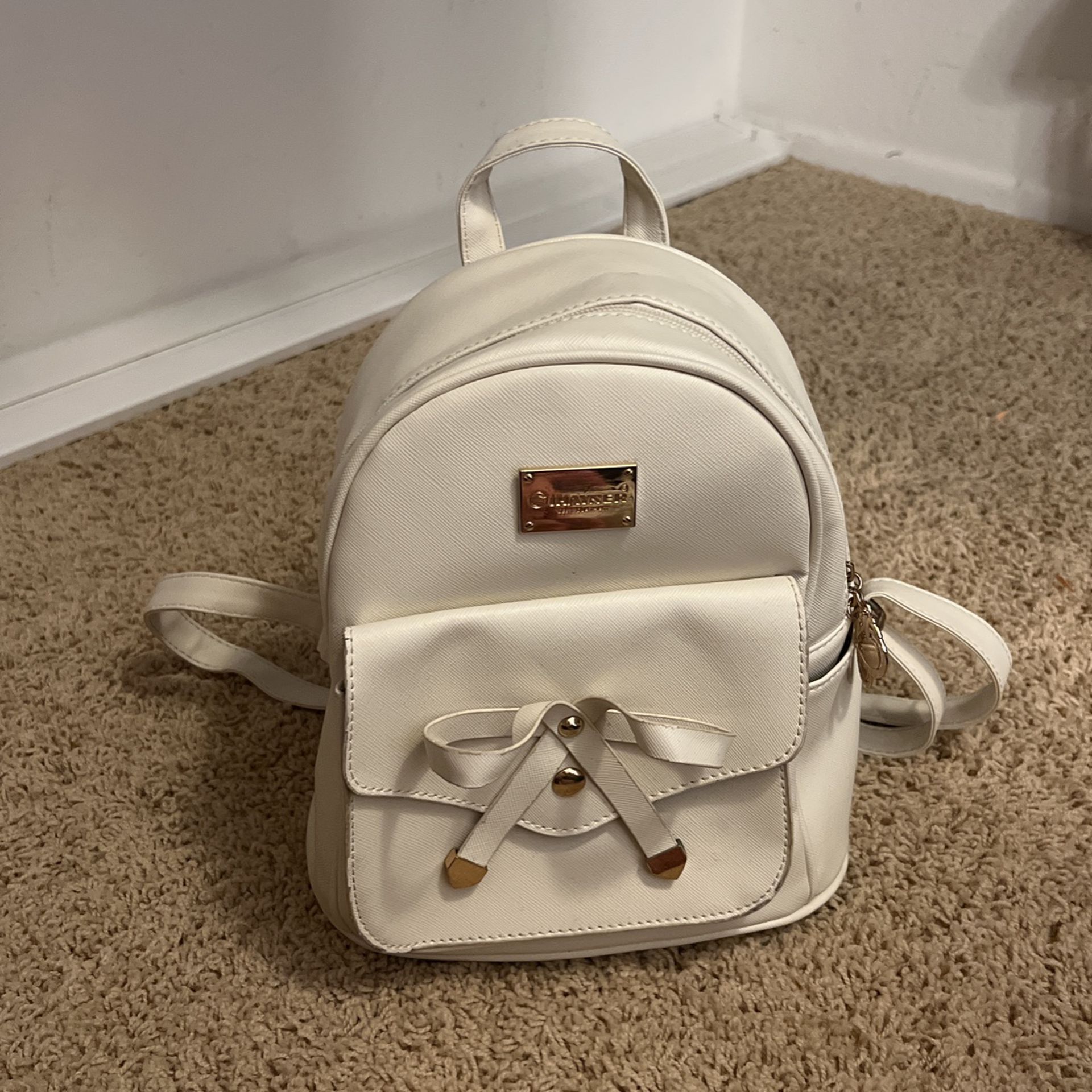 White Backpack 