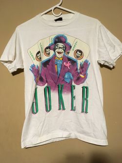 1989 BATMAN JOKER JACK NICHOLSON MEDIUM SHIRT VINTAGE GRAPHIC TEE DC COMICS $70