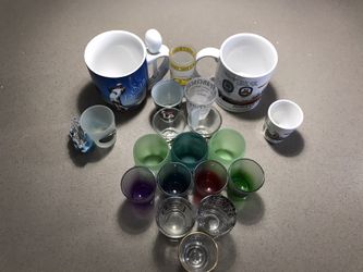 Collectible shot glass and cup/mug - $123.00 Firm
