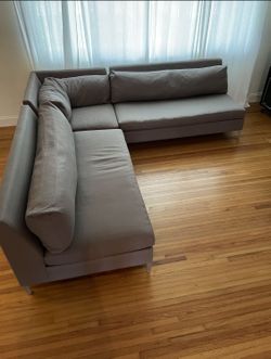 CB2 Grey Couch Sectional