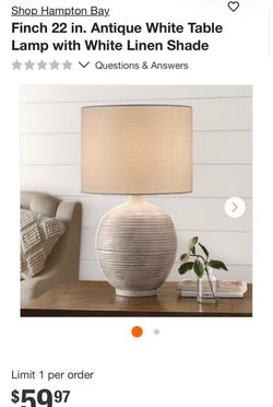 Hampton Bay Finch Table Lamp