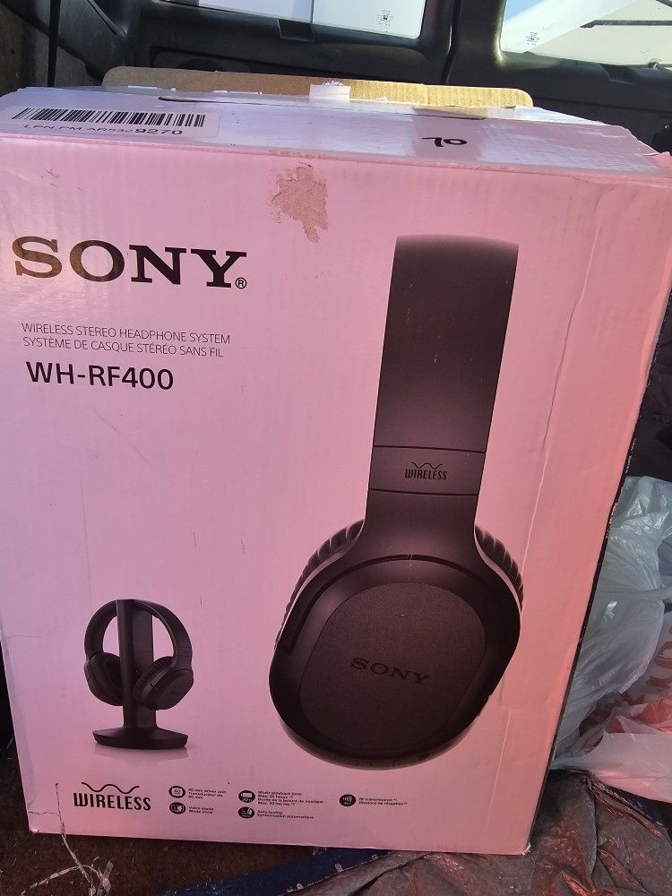 Sony Wireless Headphones Black