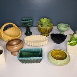 Vintage USA Pottery Planters