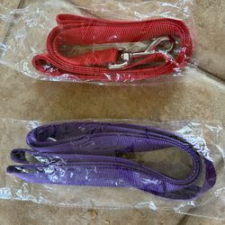 2 New Dog Leashes, Dog Collar & a “Barkless” Basket Muzzle