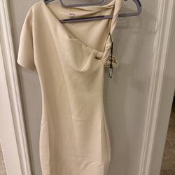 KHY Sueded Stretch Twist Mini Dress