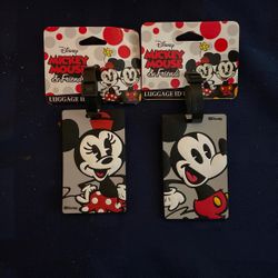 Mickey & Minnie Mouse Luggage 🧳 Tags 🏷 By American 🇺🇸 Tourist resort