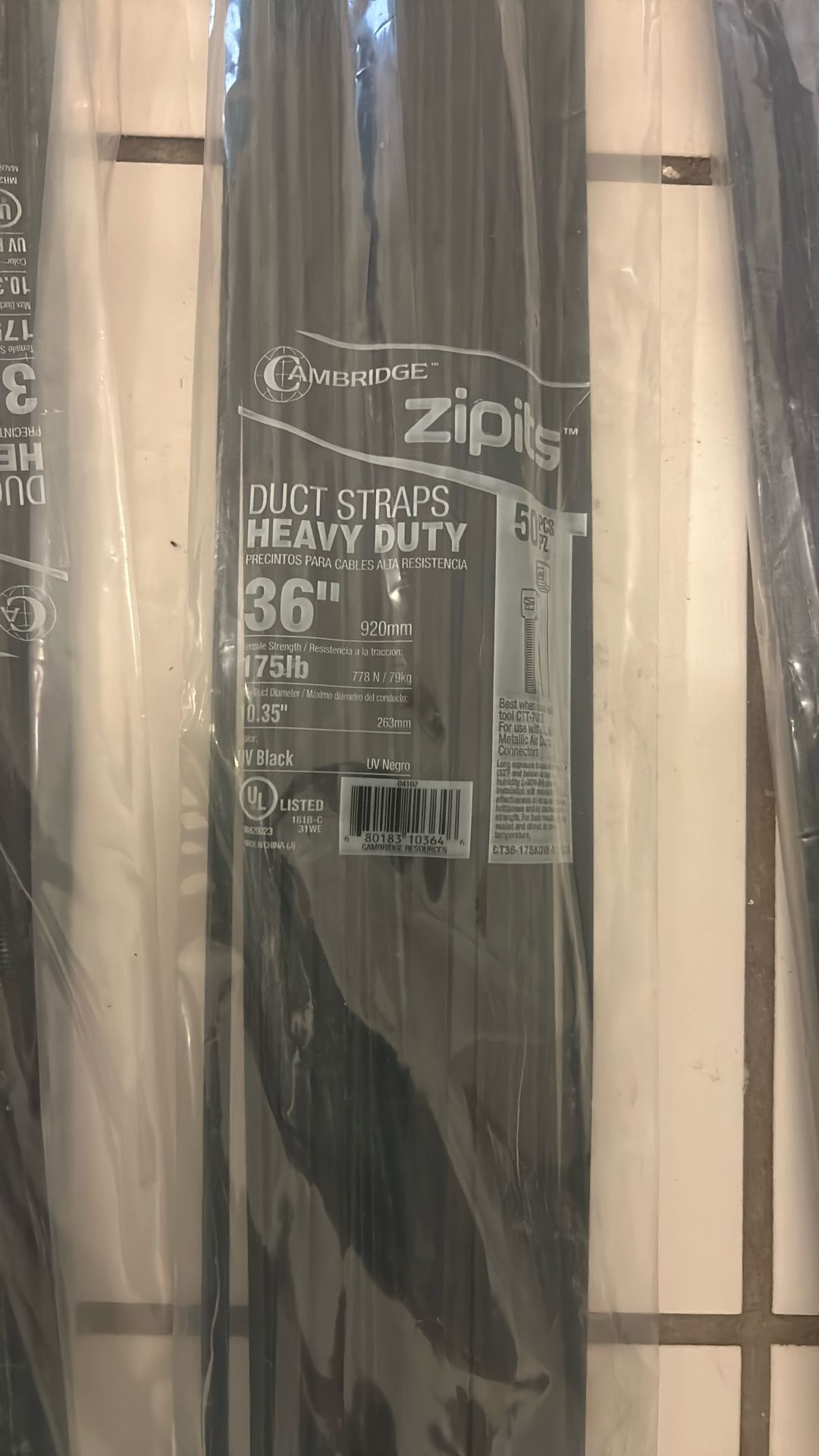 Zipits Duct Straps Heavy Duty