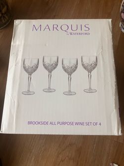 Marquis by Waterford Brookside Wine Glass Set of 4 – New in Box