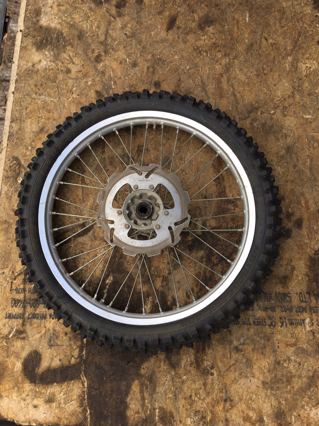 Front Rim And  Tire Dirt Bike