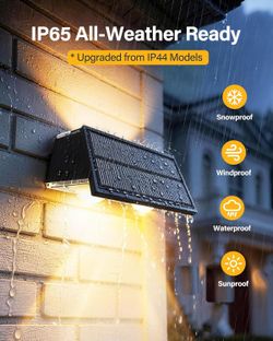 New 10-Pack Solar Fence Lights - RGB Color Modes