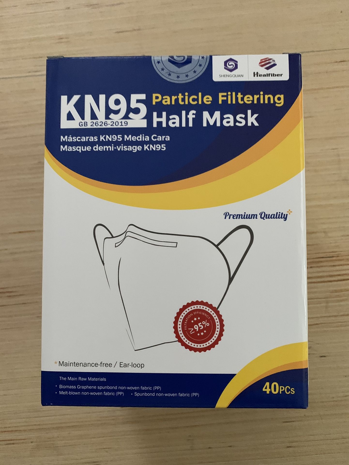 KN 95 Face Mask Box Of 40 $15.00