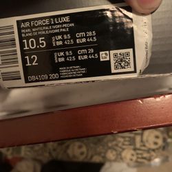 Airforce 1 Luxe Pearl White