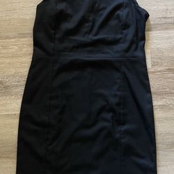 Tiffany Co Wardrobe Black Pencil Dress Size 10 Sleeveless Business Wear Midi 