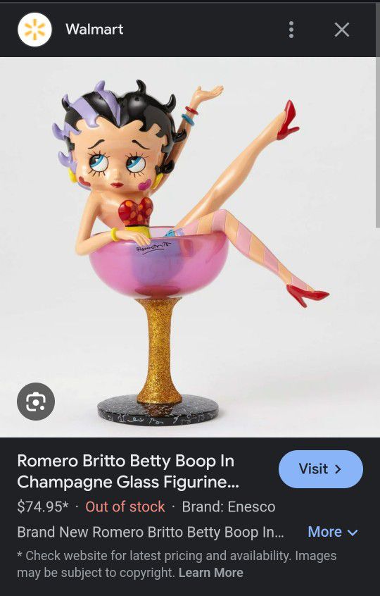 Betty Boop Fig In A Glass
