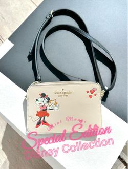 Kate Spade New York Minnie Mouse Crossbody & Mini Mouse Card Holder Wallet