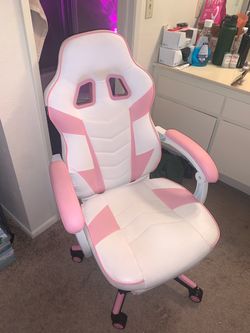 Pink gaming chair