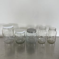 5 Jars With Lids