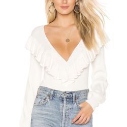 L’ Academie Stacie Cardigan In Ivory