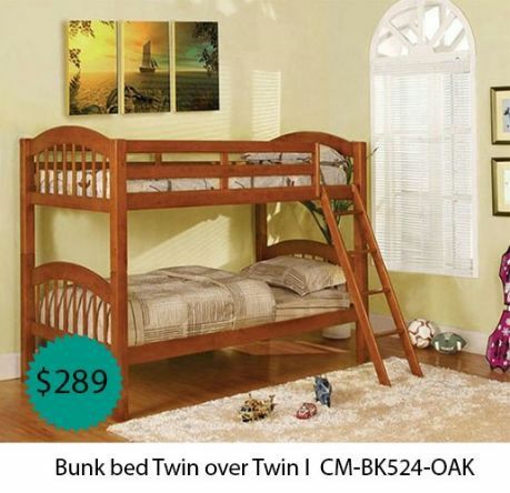 Bunk bed twin over twin