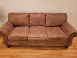 Ashley Furniture Couch Brown Faux Leather